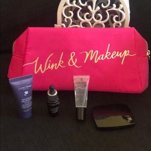 Lancome Pink makeup bag + others $15 OBO